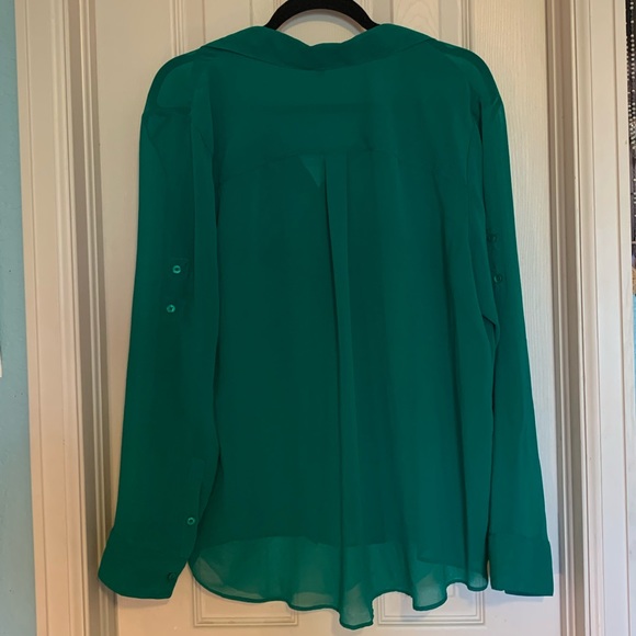 Nicole Miller button front blouse with pockets - Picture 2 of 3